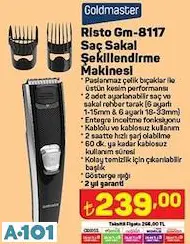 GOLDMASTER SAÇ SAKAL ŞEKİLLENDİRME MAKİNESİ